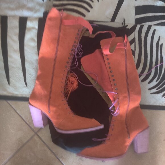 John Fluevog swordfish style boots size 14W 11M New